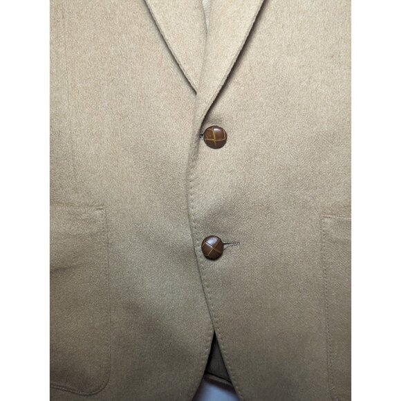 Vtg. Fitzgerald By John McCoy Expressly For Dillard's 100% Cashmere Beige Blazer - Picture 2 of 16